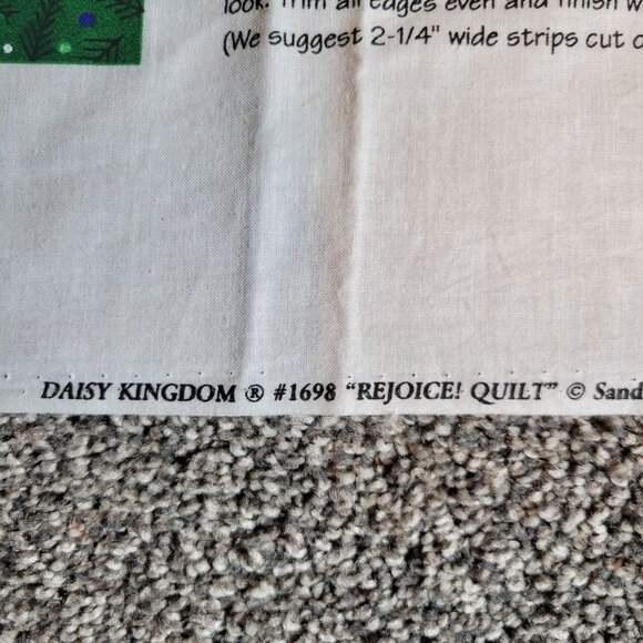 Daisy Kingdom Rejoice Quilt Snowman Fabric Panel Quilted Wall Panel Option - Picture 4 of 5